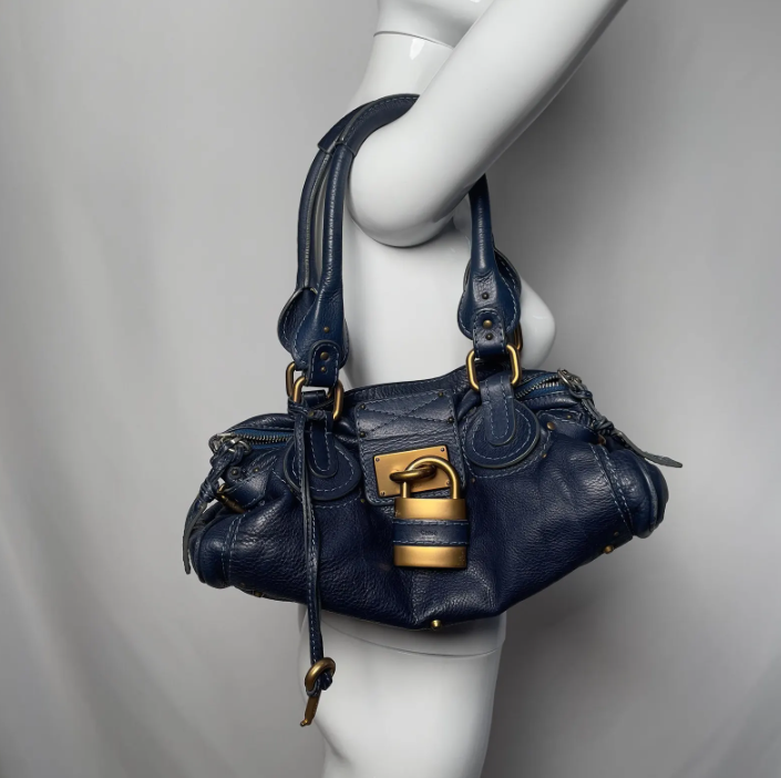Used CHLOÉ 2005 navy paddington