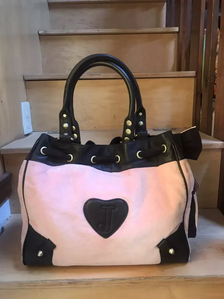 Vintage Juicy Couture Scotty Embroidered Daydreamer Bag Tote Excellent Cond