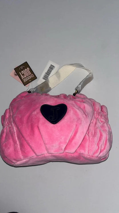 Vintage Juicy Couture Y2K Pink Velour Bag